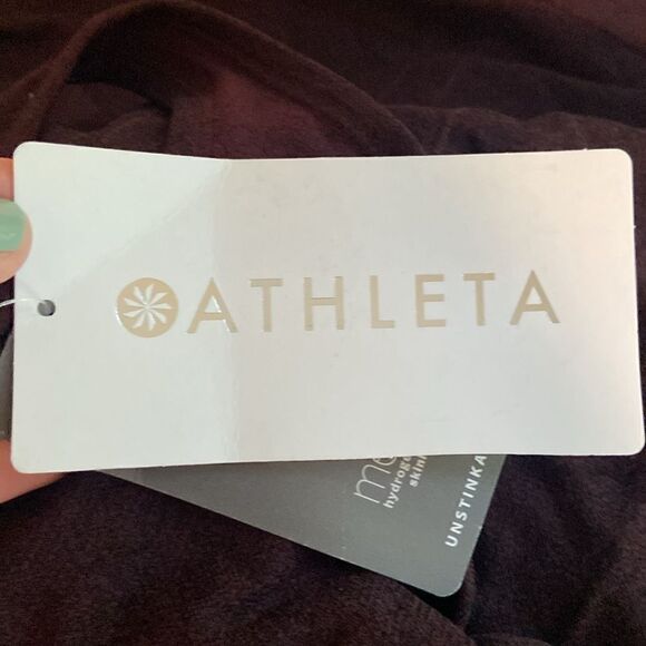Athleta Antique Burgundy Speedlight Heathered Tank Size Medium New With Tags - Picture 7 of 9